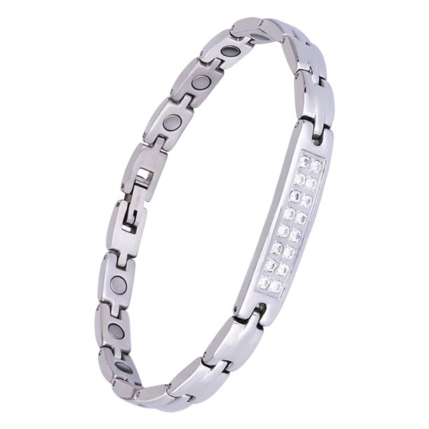 Jumpingount de mujer Cadenas geométricas Brazalete de cristal Decoración de mano de moda Decoraciones Joyas Citas Regalo de cumpleaños Joyas Ropa, zapatos y accesorios Miscelánea Plata Jumpingount AP014666-02