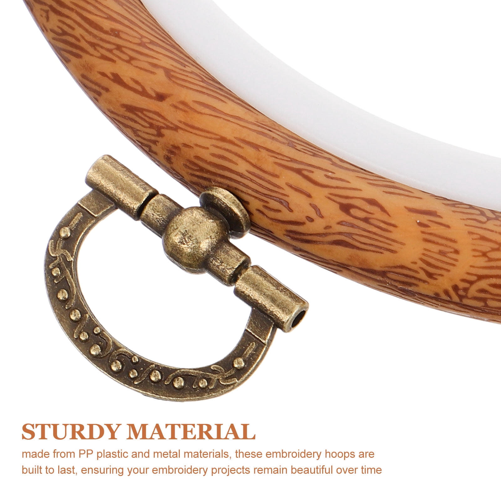HEANUJJ 10Pcs Round Embroidery Hoops for Needlework and Handiwork with Portable Plastic Frame