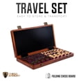thumbnail image 3 of Juego de ajedrez Chess Armory magnético de madera de sapeli, 3 of 7