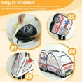 thumbnail image 4 of HLONK Tente en Tissu Pop-Up Voiture de Police pour Enfants Intérieur et Extérieur Maison de Jeu Jouet Bleu, 4 of 10