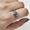 thumbnail image 5 of Natural Black Opal Ring, Black Opal Gemstone Ring, October Birthstone, Tiny Bohemian Ring, 925 Sterling Silver, Designer Womens Ring, Christmas Thanksgiving, Handmade Statement Jewelry, 5 of 8
