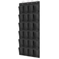 thumbnail image 1 of Estante para zapatos para colocar sobre la puerta, 24 bolsillos de malla con capacidad para hasta 40 libras, organizador en la parte posterior del armario, colgador detrás de la puerta, soportes, 1 of 4