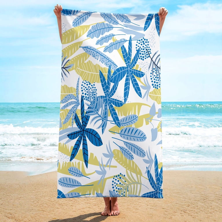 AIXIWAWA Oversized Beach Towel 30x60 Inches - Sand-Free, Quick-Dry, Super Absorbent For Pool, Beach & Gym