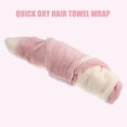thumbnail image 6 of Adult Hair Drying Towel Dry Cap Towel Cap Quick Drying Lightweight Strong Absorbent Pink, 6 of 8