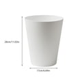 thumbnail image 4 of Billuyoard Cubo de basura Cubo de basura Sin tapa Caja de desechos Tipo abierto para oficina Dormitorio Cocina Baño Hogar Dormitorio Adornos Suministros de limpieza para el hogar Blanco, 4 of 6