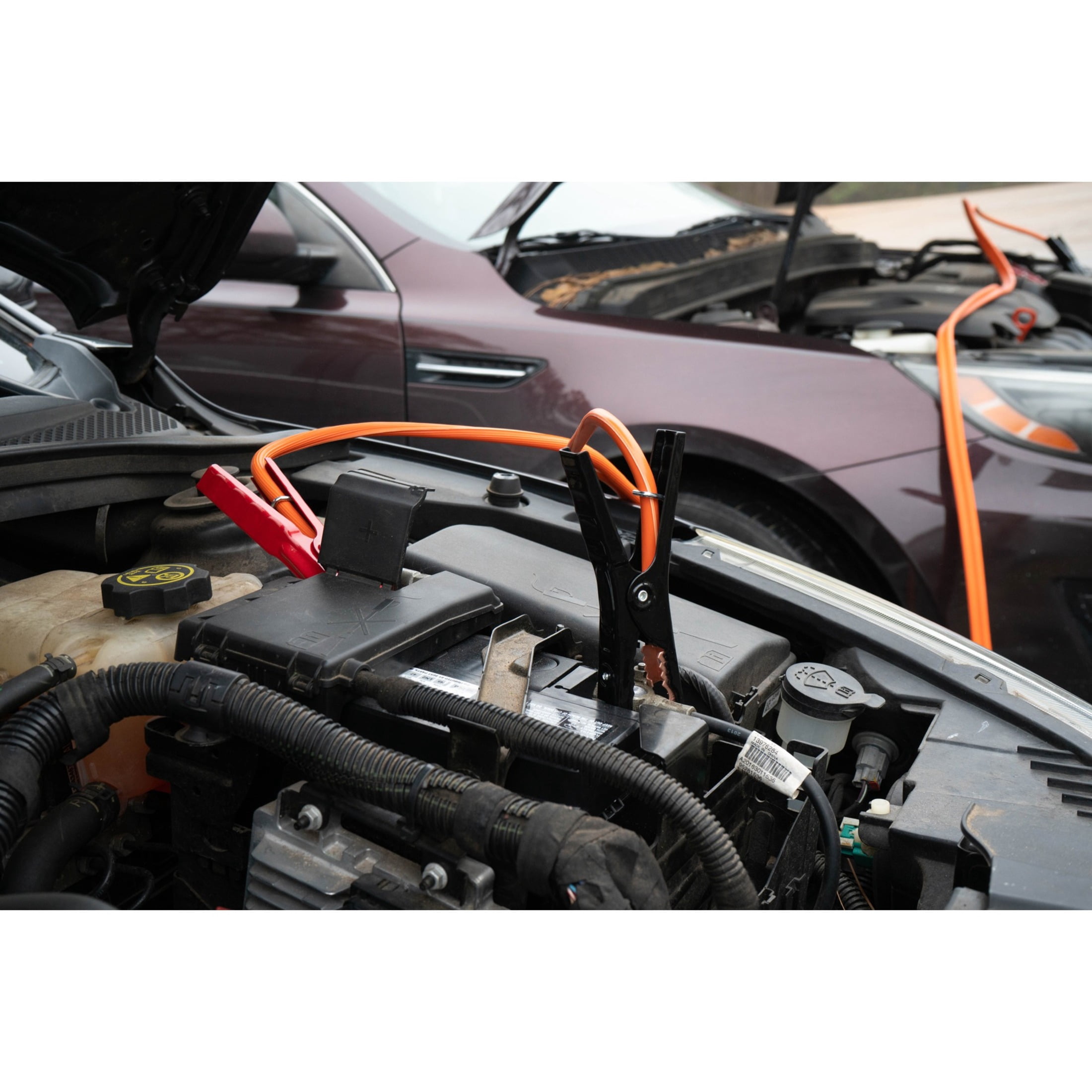 Southwire 16 Ft. 6 Gauge Booster Cable with Road Power Night Bright Clamps