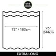 thumbnail image 4 of mDesign Waffle Weave Fabric Shower Curtain, 4 of 6