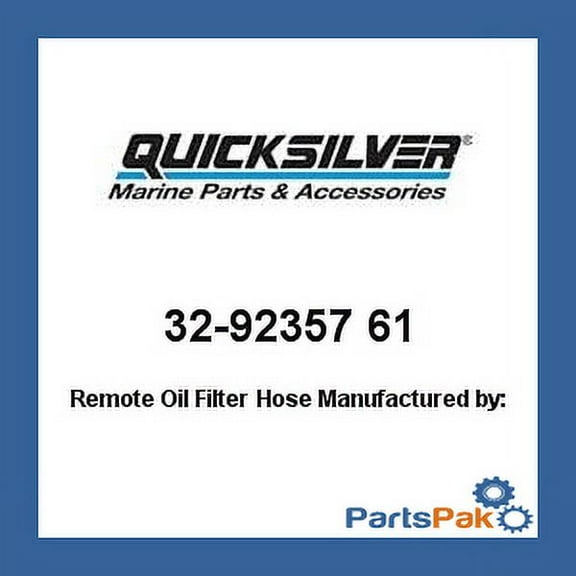 Mercury - Mercruiser 32-92357 61 Mercury Quicksilver 32-92357 61 Remote Oil Filter Hose-