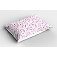 thumbnail image 2 of Ambesonne Geometric Pillow Sham 2 Pack, Circulars, 30"x20", Pink Violet, 2 of 3
