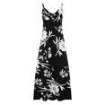 thumbnail image 4 of Puntoco Vestidos Mujer Verano Casual Suelto Sin Mangas Vestidos Sueltos Vestido Estampado Floral Girasol, 4 of 4