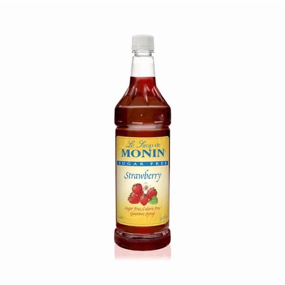 Monin Strawberry Sugar Free Syrup PET cs 4/1 ltr