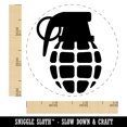 thumbnail image 2 of Cartoon Hand Grenade Self-Inking Rubber Stamp Ink Stamper - Red Ink - Small 3/4 Inch, 2 of 7