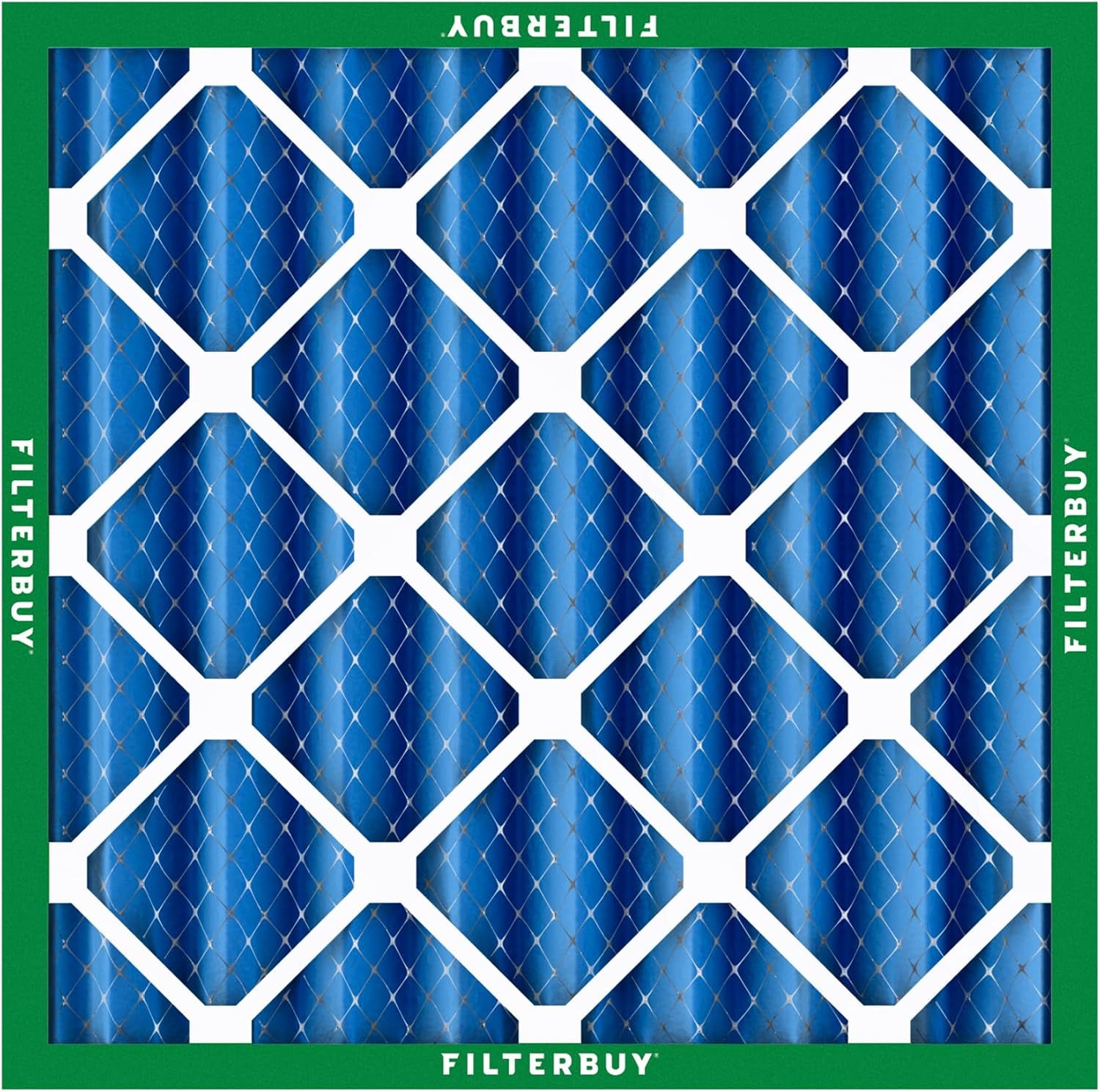Filterbuy 20x20x4 Air Filter MERV 13 Smoke Defense, Pleated HVAC AC Furnace Filter Replacement, 2-Pack