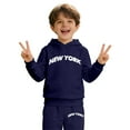thumbnail image 5 of Kiijoy Little Boys Hoodie Set New York Print Casual Hoodie Sweatpants Outfits, Sizes 5-6, 5 of 5