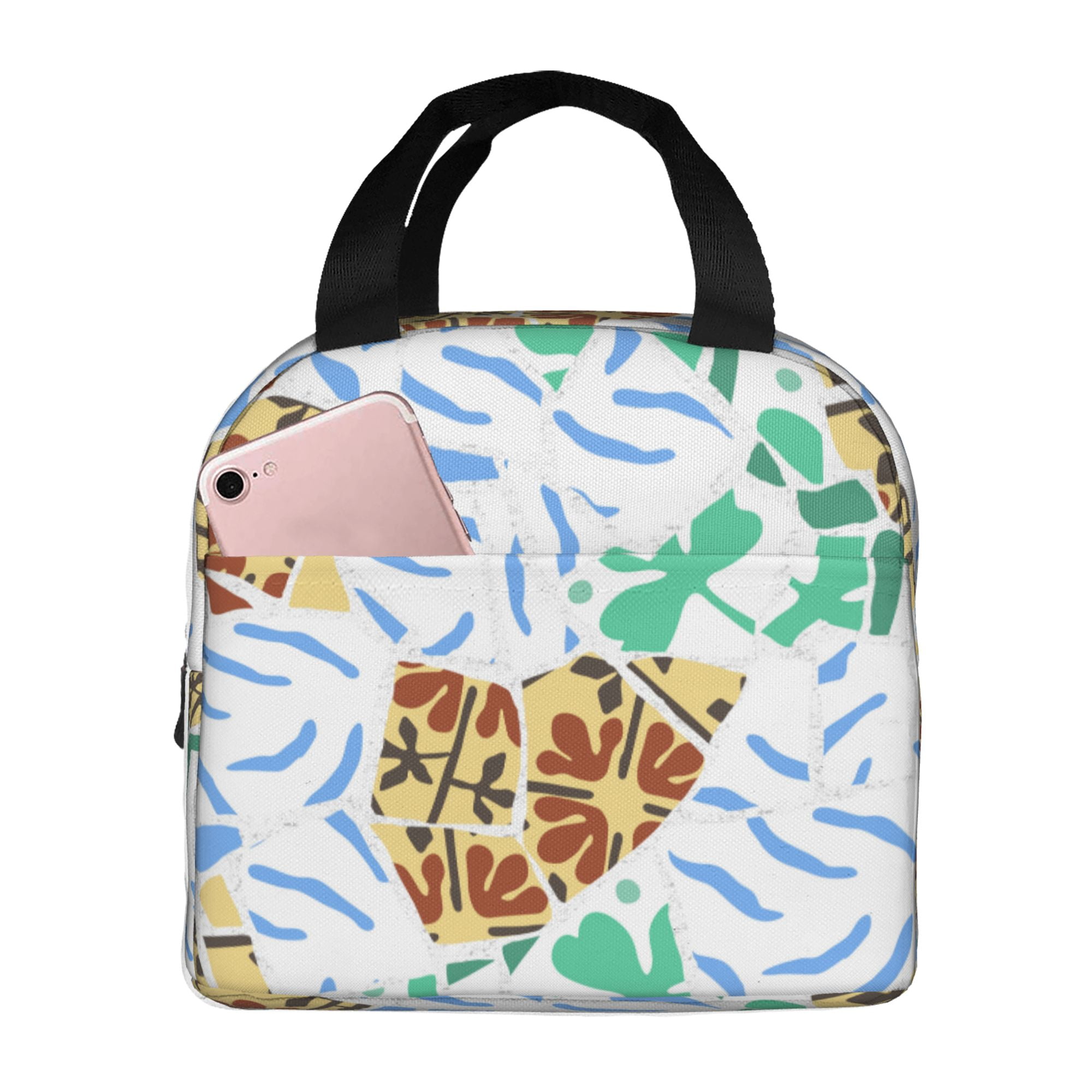 ZICANCN Insulated Lunch Bag for Women Men, Geometric Fragmentation