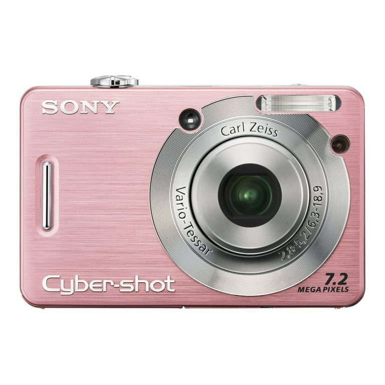 Sony Cybershot DSCW55 7.2MP Digital Camera with 3x Optical Zoom (Pink) (OLD  MODEL) 