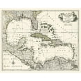 thumbnail image 3 of unknown 14x12 Black Modern Framed Museum Art Print Titled - Map of the Gulf of Mexico, 3 of 5
