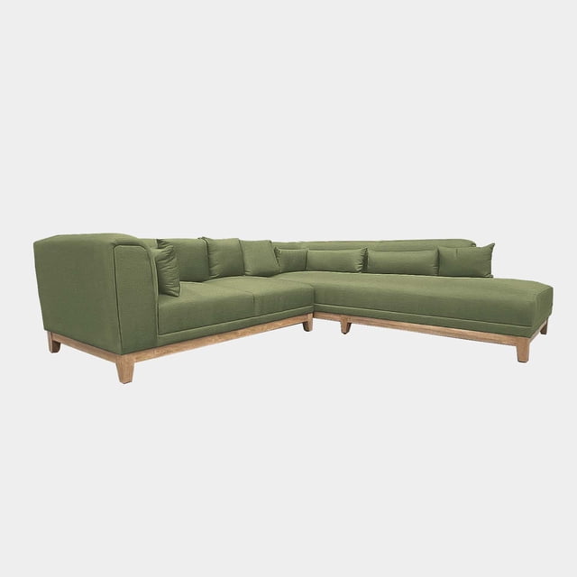 Sala Esquina Zazyl Normal Curri Verde - DC Inlab Muebles Modelo D