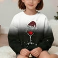 thumbnail image 5 of Tdoqot Girls Christmas Sweatshirts- Crewneck Cute Long Sleeve Pullover Kids Festive Shirts Black Size 6, 5 of 7