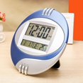 thumbnail image 4 of Temperature Display Digital Wall Electronic Clock LCD Calendar Black, 4 of 5