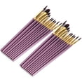 thumbnail image 2 of Juego de pinceles para pintar, pincel para pintar al óleo, alto factor de seguridad 20 piezas Varias formas Mango de madera resistente multiusos Durable para acuarela acrílicaArtAndCraft Fyydes Descripción de la referencia, 2 of 6