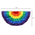 thumbnail image 5 of In the Breeze 3687 — Pleated Fan Rainbow Bunting, 4' x 2' — Vibrant Pride Decoration, 5 of 5