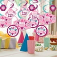 thumbnail image 2 of Big Dot of Happiness Pink Bat Mitzvah - Girl Party Hanging Decor - Party Decoration Swirls - Set of 40, 2 of 8