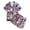Light Purple, variant on Girls Halloween Pajamas 2 Piece Cute Pumpkin/Ghost Print Pajama Short Sleeve Kid Pjs Set Girl Halloween Pajamas(2-3 Years)