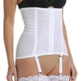 thumbnail image 1 of Rago Women's Waist Cincher with Removable Garters, White, L, 1 of 4