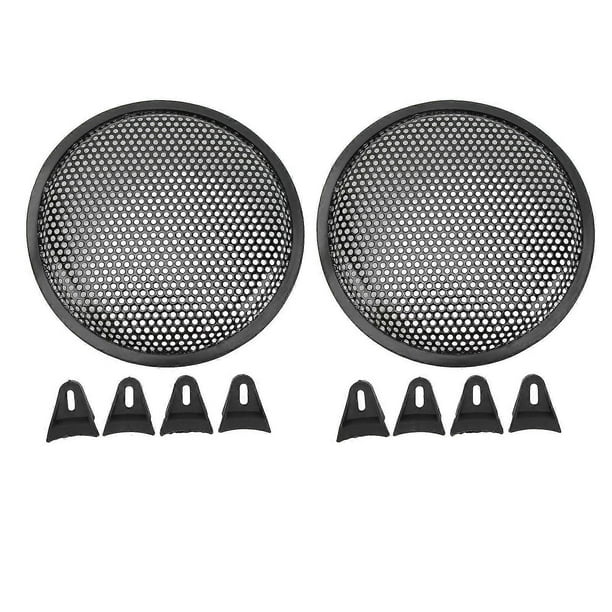 cubiertas para rejilla de altavoz de 8 pulgadas para coche, caravana, color negro, de metal y hierro, para subwoofer, s202412246488
