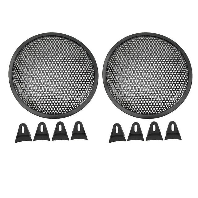 cubiertas para rejilla de altavoz de 8 pulgadas para coche, caravana, color negro, de metal y hierro, para subwoofer, s202412246488