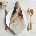 thumbnail image 2 of Colorful Geometric Cloth Napkins, Contemporary Abstract Striped Ombre Art Washable and Reusable Dinner Napkins Set of 6, Table Napkin for Kitchen Party Birthday Wedding Hotel Housewarming 20"x20", 2 of 9