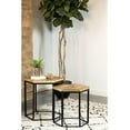 thumbnail image 2 of Newboti Furniture Natural and Black 2-Piece Nesting Table 26345, 2 of 9