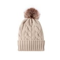 thumbnail image 1 of Seyurigaoka Female Juniors Woolen Hat, Adults Jacquard Knitted Cap Earmuffs Hat Beanie, 1 of 5