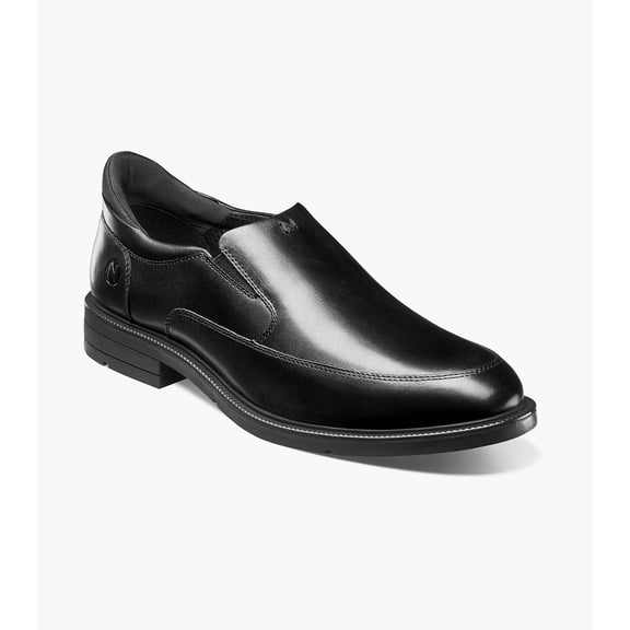 Nunn Bush KORE EZ Icon Men's Moc Toe Slip On, Black, 8
