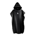thumbnail image 2 of Poncho Zulema Surf Cambiando Robe poliéster microfibra negro, 2 of 8