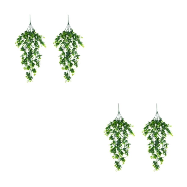Inteprter 2 pieces plants and restaurant outdoor pieces/set management artificial hanging home outdoor artificial colored indoor verde 80 cm de largo 2piezas