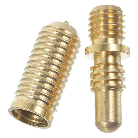 10Pcs Copper Pool Cue Joint Screws Billiard Cue Connecting Joint Screws Parts Supplies