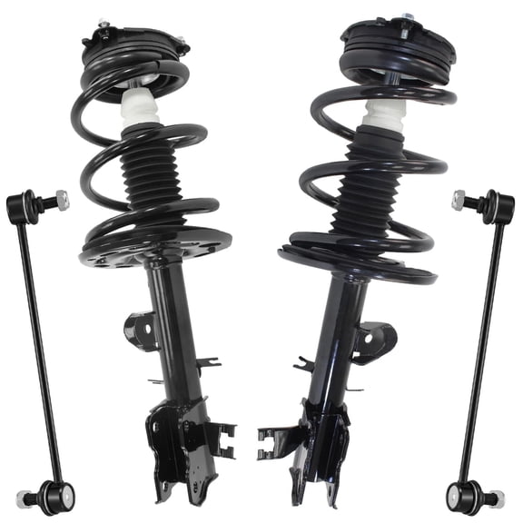 Detroit Axle - 4pc Front Suspension Kit for 2013-2020 Nissan Pathfinder 2015-2024 Murano 2014-2020 Infiniti QX60, 2013 JX35, 2 Struts with Coil Springs 2 Sway Bars Replacement