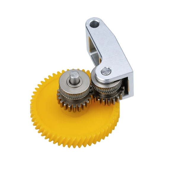 Mistaha Extruder Gear Upgraded to DLC Hardened Steel Bevel Gear Set for Bambu X1C/P1P - Improved Handle Kit with POM and Aluminum Alloy