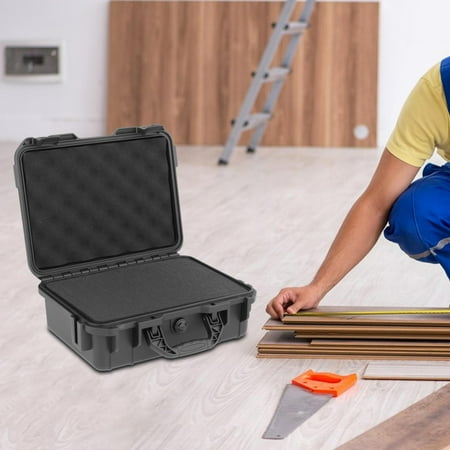 

Toolbox Storage Case with Foam Multipurpose Watertight Parts Storage Organiser Storage Case for Electrician Household 280x220x150MM