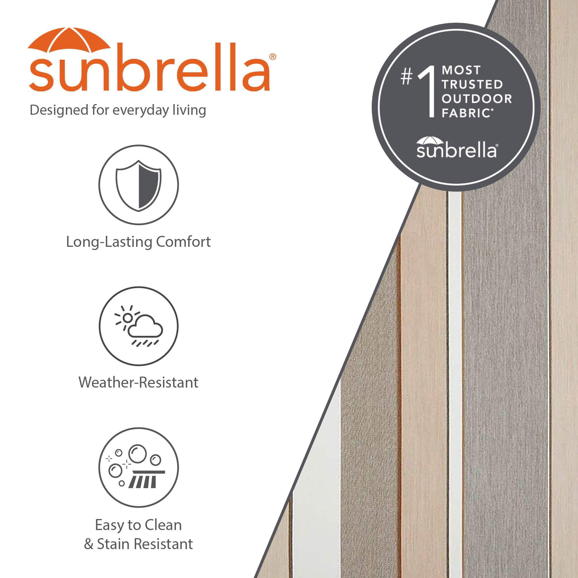 Vivere Sunbrella Double Quilted Spreader Bar Hammock - Dove