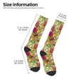 thumbnail image 2 of Fotbe Bright Mushrooms Calcetas Divertidas Estampadas para Hombre y Mujer, Calcetas de Algodón hasta la Rodilla para Caminar, Correr, Enfermería y Embarazo, 2 of 6