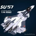 MACTANO Military Airplane Building Block Set Sukhoi Su-57 Jet Fighter ...