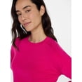 thumbnail image 5 of Time and Tru Women's Crewneck Sweater with Long Sleeves, Lightweight, Sizes XS-XXXL, 5 of 6