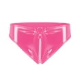 thumbnail image 5 of Red Hollow Out Leather Panties for Women Sexy Briefs Underwear Chain Underwear Open Crotch Lingerie Plus Size, 5 of 6
