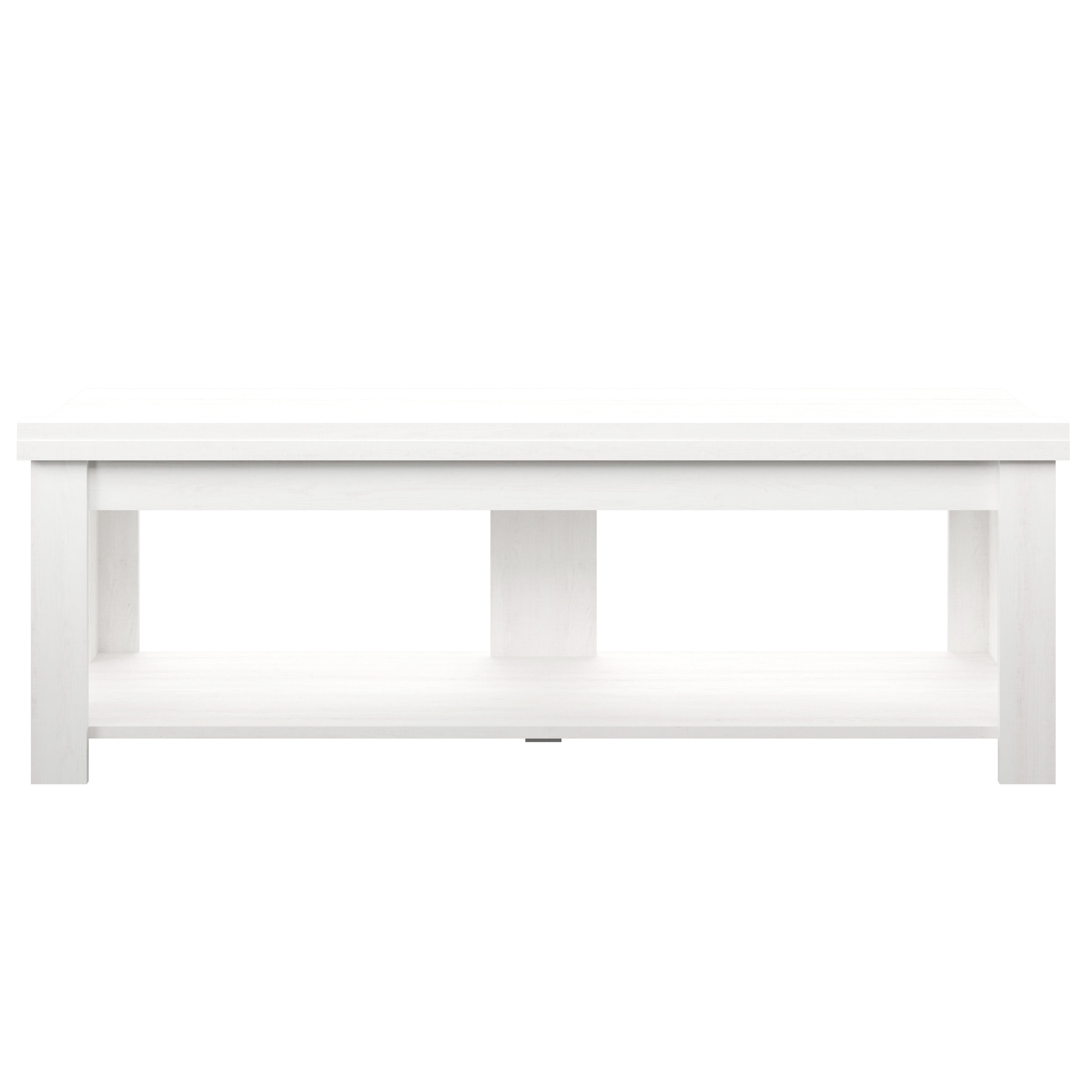 Transitional Farmhouse TV Stand for TVs up to 60 inches White