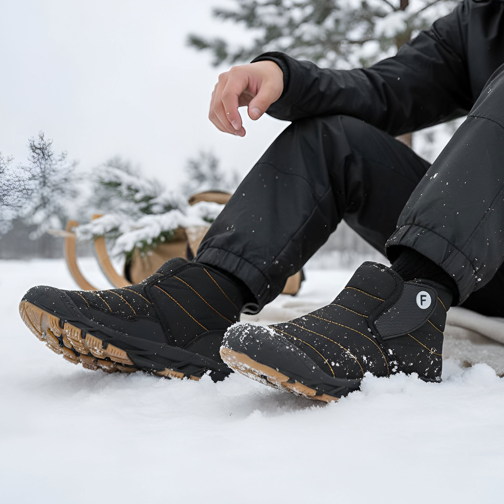 Ecetana Men's Waterproof Winter Snow Boots photo 3