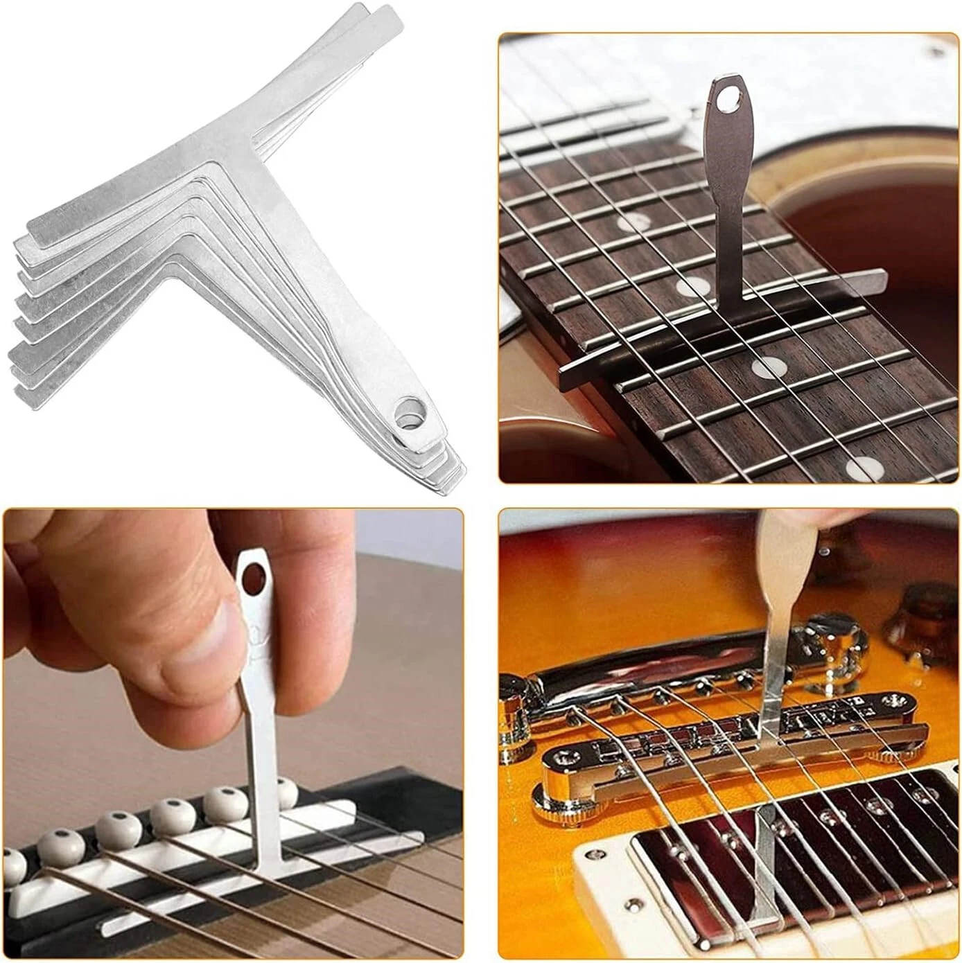72-Piece Professional Guitar Repair Tool Kit with Case - All-in-One Maintenance Set for Acoustic Electric Guitar, Bass, Ukulele, Banjo