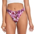 thumbnail image 1 of Fotbe Orchids Flowers Tanga Sin Costuras para Mujer con Estampado – Panties Invisibles, Transpirables y Cómodos para Uso Diario-X-Small, 1 of 6